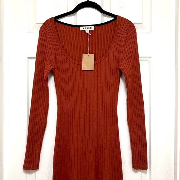 NWT Boden Scoop Neck Knitted Midi Dress - Picture 7 of 9